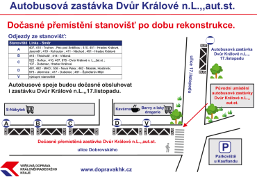 Rekonstrukce autobusového nádraží ve Dvoře Králové nad Labem
